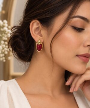 Ruby Muse Statement Doublet Earring