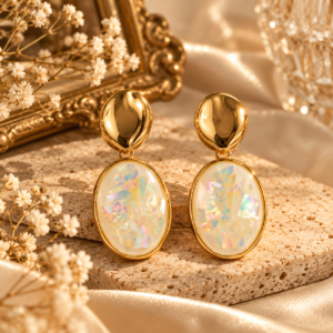 Opal Mosaic Drop Earrings