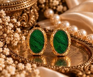 Lapis Luxe Oval Stud Earrings